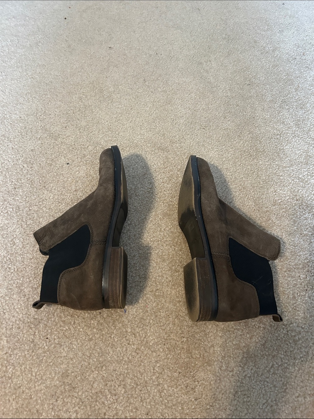 Franco Sarto Women’s Brown Suede Chukka Chelsea Boots. 9W - Picture 4 of 4